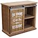 Mobiletto Credenza Da Interno Bar In Legno E Metallo Con 3 Cassetti E Anta Scorrevole Linea Industrial - Foto miniatura 3
