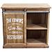 Mobiletto Credenza Da Interno Bar In Legno E Metallo Con 3 Cassetti E Anta Scorrevole Linea Industrial - Foto miniatura 5