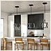 Lampadario Industrial Nordico Ciri Alluminio Nero Opaco Led 45w 3000k - Foto miniatura 2