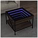 Tavolino Da Salotto Con Led Infinity Rovere Marrone 50x50x38 Cm - Foto miniatura 1