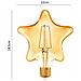Lampadina Led Filamento Stella Ambra E27 4 W Stile Vintage Retro Luce Calda - Foto miniatura 2