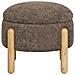 Pouf Medas - Marrone - Poliestere - 45x45x36 Cm - Foto miniatura 2