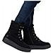 Black Casual Closed Ladies Mid Height Boots Stivaletti Pelle Scamosciata /nabuk Scarpe Donna Nero Eu 40, 78800-00 - Foto miniatura 2