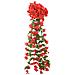 Ghirlande Fiori Artificiali Natale 3 Pz Rosso 85 Cm - Foto miniatura 2