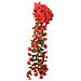 Ghirlande Fiori Artificiali Natale 3 Pz Rosso 85 Cm - Foto miniatura 3