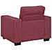 Poltrona Rosso Vino 60 cm in Tessuto - Foto miniatura 2