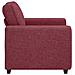 Poltrona Rosso Vino 60 cm in Tessuto - Foto miniatura 4