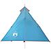Tenda da Campeggio Tipi per 1 Persona Blu Impermeabile - Foto miniatura 5
