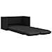 Divano Letto da Terra 2 in 1 Nero 112x174x55 cm Similpelle - Foto miniatura 1