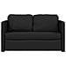 Divano Letto da Terra 2 in 1 Nero 112x174x55 cm Similpelle - Foto miniatura 5
