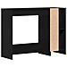Scrivania  Nera in Rovere 102,5x35x75 cm in Legno Ingegnerizzato - Foto miniatura 5