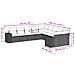 Set Divano da Giardino 10 pz con Cuscini Beige in Polyrattan - Foto miniatura 3