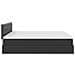 Pouf Letto con Materassi e LED Nero 160x200cm Similpelle - Foto miniatura 9
