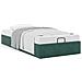 Struttura Letto Pouf Senza Materasso 90x200 cm Velluto - Foto miniatura 4
