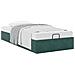 Struttura Letto Pouf Senza Materasso 90x200 cm Velluto - Foto miniatura 5