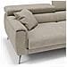 Caravaggio Divano Con Sedute Allungabili In Tessuto Impermeabile T02 Panna - Foto miniatura 5