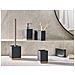 Set Da 5 Accessori Per Il Bagno Tapiche Nero - Foto miniatura 1