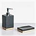 Set Da 5 Accessori Per Il Bagno Tapiche Nero - Foto miniatura 3