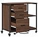 Mobile per Ufficio con ruota Rovere marrone 76 x 41 x 72 cm - Foto miniatura 4