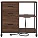Mobile per Ufficio con ruota Rovere marrone 76 x 41 x 72 cm - Foto miniatura 5