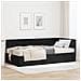 Cornice del letto ad angolo Nero 90 x 190 cm Velluto - Foto miniatura 2