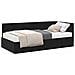 Cornice del letto ad angolo Nero 90 x 190 cm Velluto - Foto miniatura 3