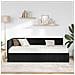 Cornice del letto ad angolo Nero 90 x 190 cm Velluto - Foto miniatura 4