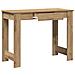 Scrivania Rovere Artigianale 100x45x75 cm in Legno Multistrato - Foto miniatura 5