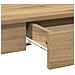 Scrivania Rovere Artigianale 100x45x75 cm in Legno Multistrato - Foto miniatura 8