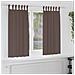 Tende con tende 2 pcs Marrone scuro 175x140cm Poliestere - Foto miniatura 2