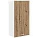 Armadio pensile Riga Rovere Artigiano e Bianco 50 x 31 x 100 cm - Foto miniatura 1