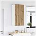 Armadio pensile Riga Rovere Artigiano e Bianco 50 x 31 x 100 cm - Foto miniatura 4