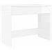Scrivania Bianco Lucido 100 x 50 x 78 cm Legno multistrato - Foto miniatura 1
