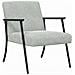 poltrona Grigio chiaro 59 x 75 x 78 cm Velluto - Foto miniatura 1