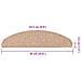 Tappetini Autoadesivi per Scale 30 pz Beige 65x22,5x3,5 cm - Foto miniatura 9