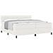 Letto a molle Crema e Bianco 200 x 200 cm Tessuto in Cords - Foto miniatura 3
