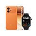 600 5G 256GB 8GB Ram Display 6.57" AMOLED Main Camera 200+12MP Selfie 50MP Dual nanoSim (+eSim) MagicOS 10 Snapdragon 7 Gen4 6400mAh Orange + Choice Watch 2i Black (Kit) - Foto miniatura 1