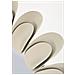 Specchio Da Parete Dune Double Tondo A Raggiera Crema 91 Cm - Foto miniatura 3