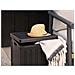 Panca Contenitore Sobra-nero-plastica-42,8x42,8x46,4 Cm - Foto miniatura 8