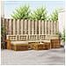 Set di divani da esterno con cuscino 7 pcs Naturale e Beige - Foto miniatura 2