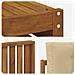 Set di divani da esterno con cuscino 7 pcs Naturale e Beige - Foto miniatura 8