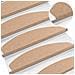 Tappetini per scale autoadesivi 15 pcs Beige 80 x 28 x 3,5 cm - Foto miniatura 2