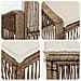 Set Divano da Giardino 10 pcs Beige polyrattan - Foto miniatura 4
