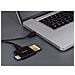 Lettore USB 3.0 con cavo, SD, SDHC, SDXC, micro SD, micro SDHC, microSDXC, CF 1, UHS-1, nero, scatola - Foto miniatura 4