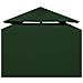 Telo di Ricambio per Gazebo 310g /m² Verde 3x3m - Foto miniatura 4