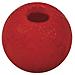115 Pezzi - Perline In Legno Lucido Resistenti Ø6mm - Colore Rosso - Foto miniatura 1