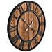 Orologio Da Parete Vintage Al Quarzo Legno E Metallo 60 Cm Xxl - Foto miniatura 2