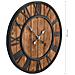 Orologio Da Parete Vintage Al Quarzo Legno E Metallo 60 Cm Xxl - Foto miniatura 4