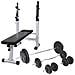 Panca Reclinabile Con Rack Bilanciere E Set Manubri 90 Kg - Foto miniatura 1