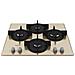 Piano Cottura HAGD 61S / CH a Gas 4 Fuochi Gas Colore Champagne - Foto miniatura 2